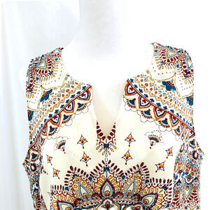 Verse Blouse - Pretty Boho Print - Sleeveless